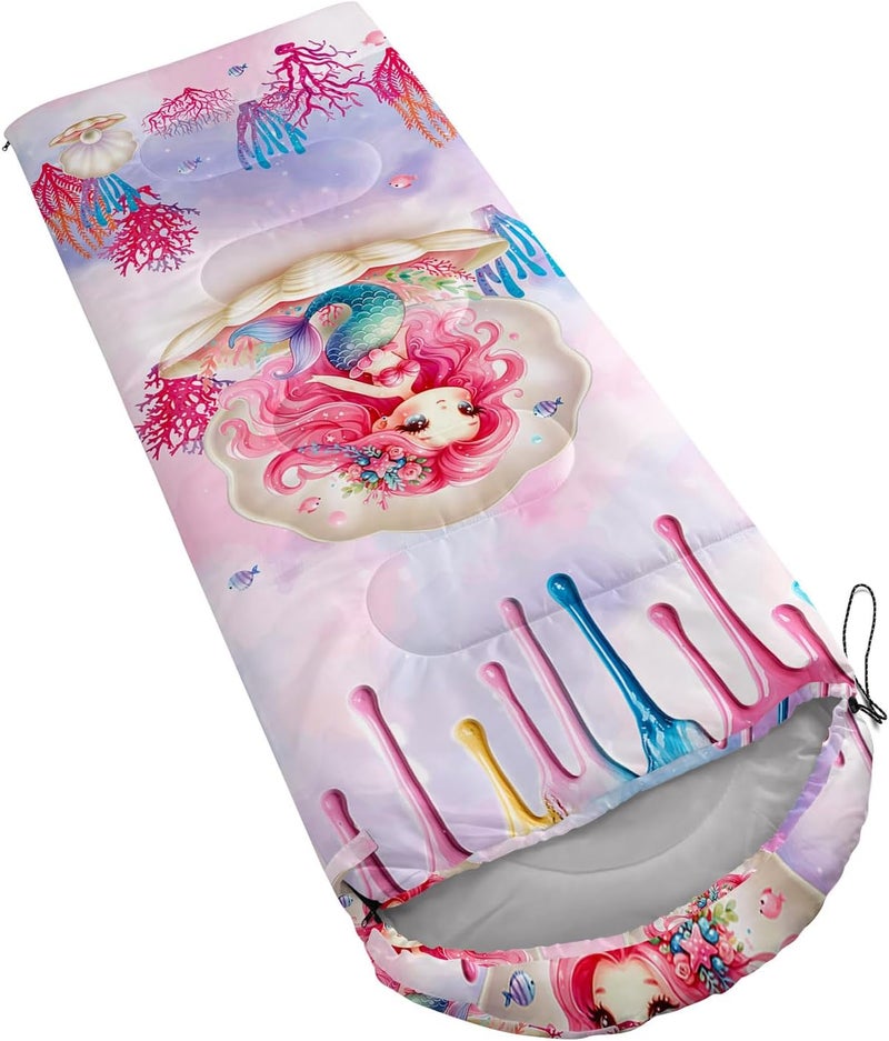 HOSIMA Dear Hunting Pattern Cold Weather Sleeping Bags for Kids Adults,Black Light Weight Waterproof Sleeping Bags for Outdoors Hiking. - Image 3